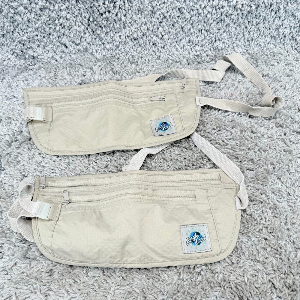Eagle Creek Travel Gear Money Belt Hidden Pocket Zipper Pouch Adjustable Strap 2